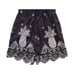 NWT Anthropologie Farm Rio Linen Pineapple Romper XS Navy Embroidered Summer
