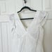 Ralph Lauren Black Label Floral Embroidered Ruffle Sleeve Drop Waist Maxi Dress