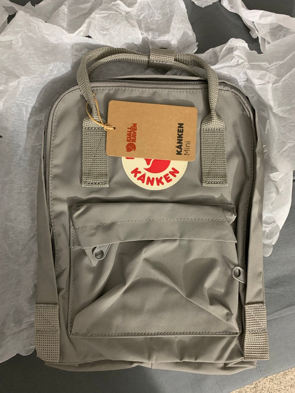 mini grey kanken