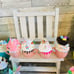 Set of 4 Easter Spring Faux Whip Pink Espresso Mug Bundle