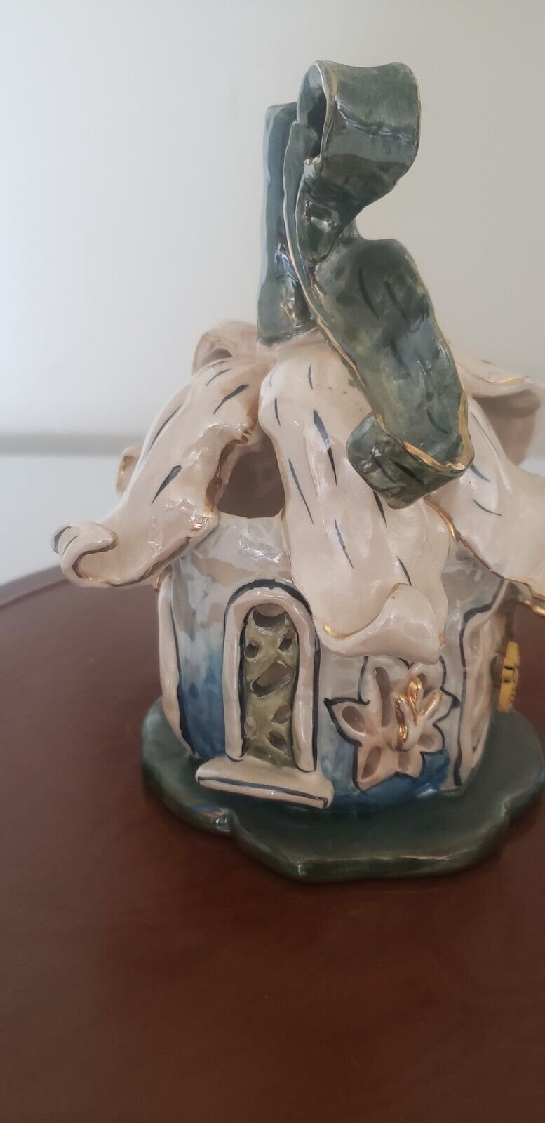 Blue Sky Clayworks Heather Goldminc 2001 Clay Sculpture Fairy Squash House