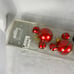 Disney Parks Mickey Ears Glass Ornaments Set of 12 Red Green