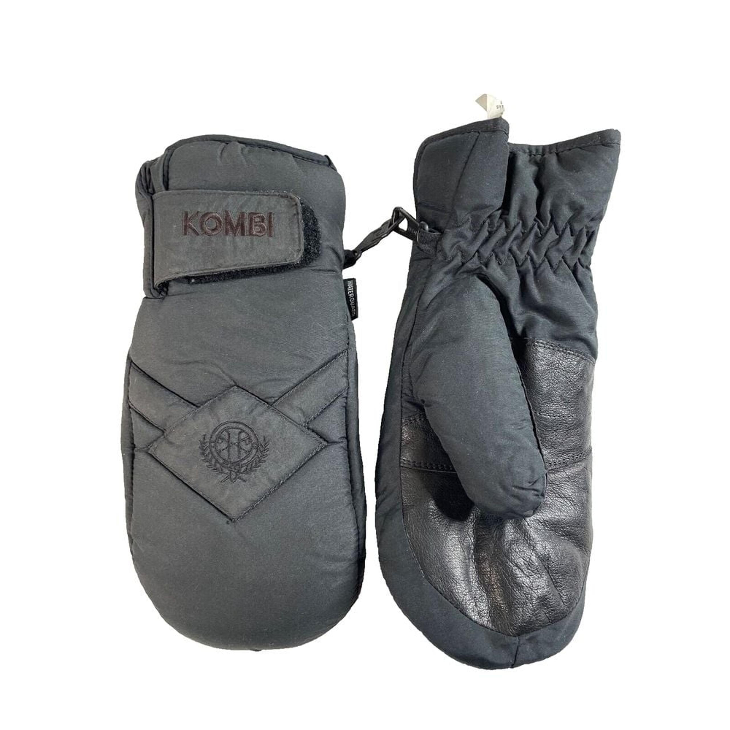 Kombi Ski Snow Mittens Woman's Size Small Black Grips Thinsulate Waterguard