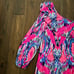 Lilly Pulitzer Amante Shift Dress Silk Jersey Free Spirit One Shoulder M