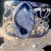 Rare Exotic Dendritic Opal vintage statement cuff