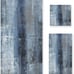 Abstract Bath Towels Set Vintage Navy Blue Grey Modern Art Painting 3 Piece