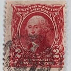 Vintage George Washington 2cent postage stamp (Used)