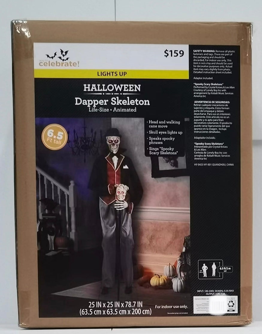 Halloween Animated skeleton new in box