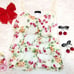 Flower Cherry Chiffon Camisole, Heisei Gal, Y2K