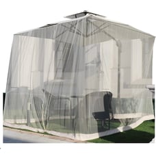 Mosquito net with zipper