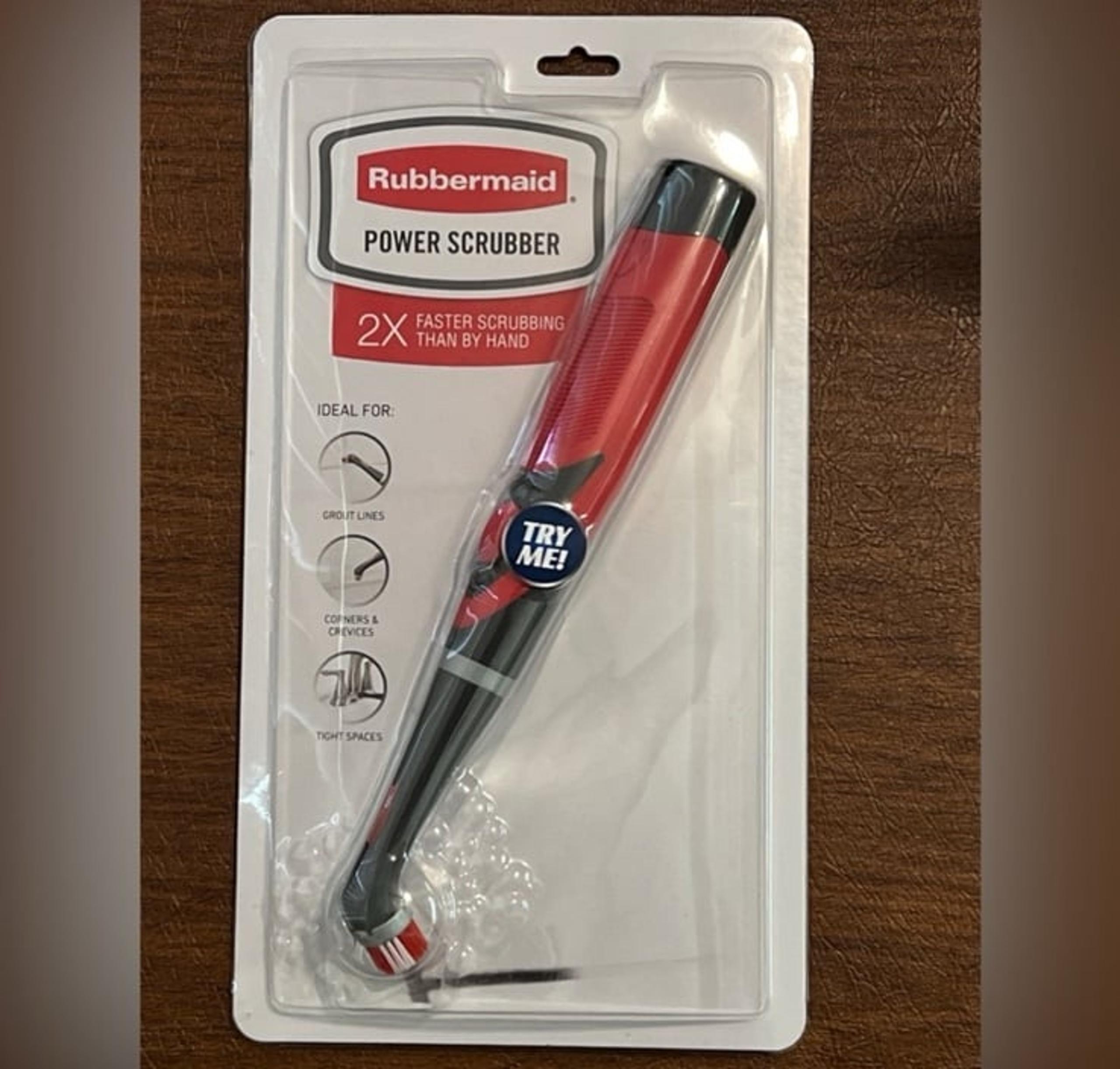 Rubbermaid Reveal Power Scrubber with Multi-Purpose & Grout Head, Cordless.