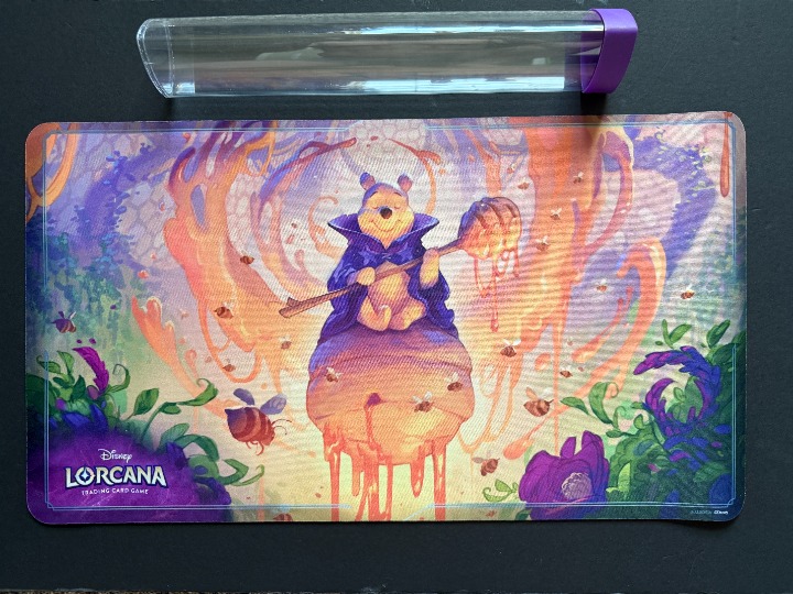 Official Disney Lorcana Winnie the Pooh Hunny Wizard Playmat with Monster Tube