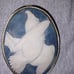 Vtg 70's Eagle Genuine Incolay Stone Belt Buckle