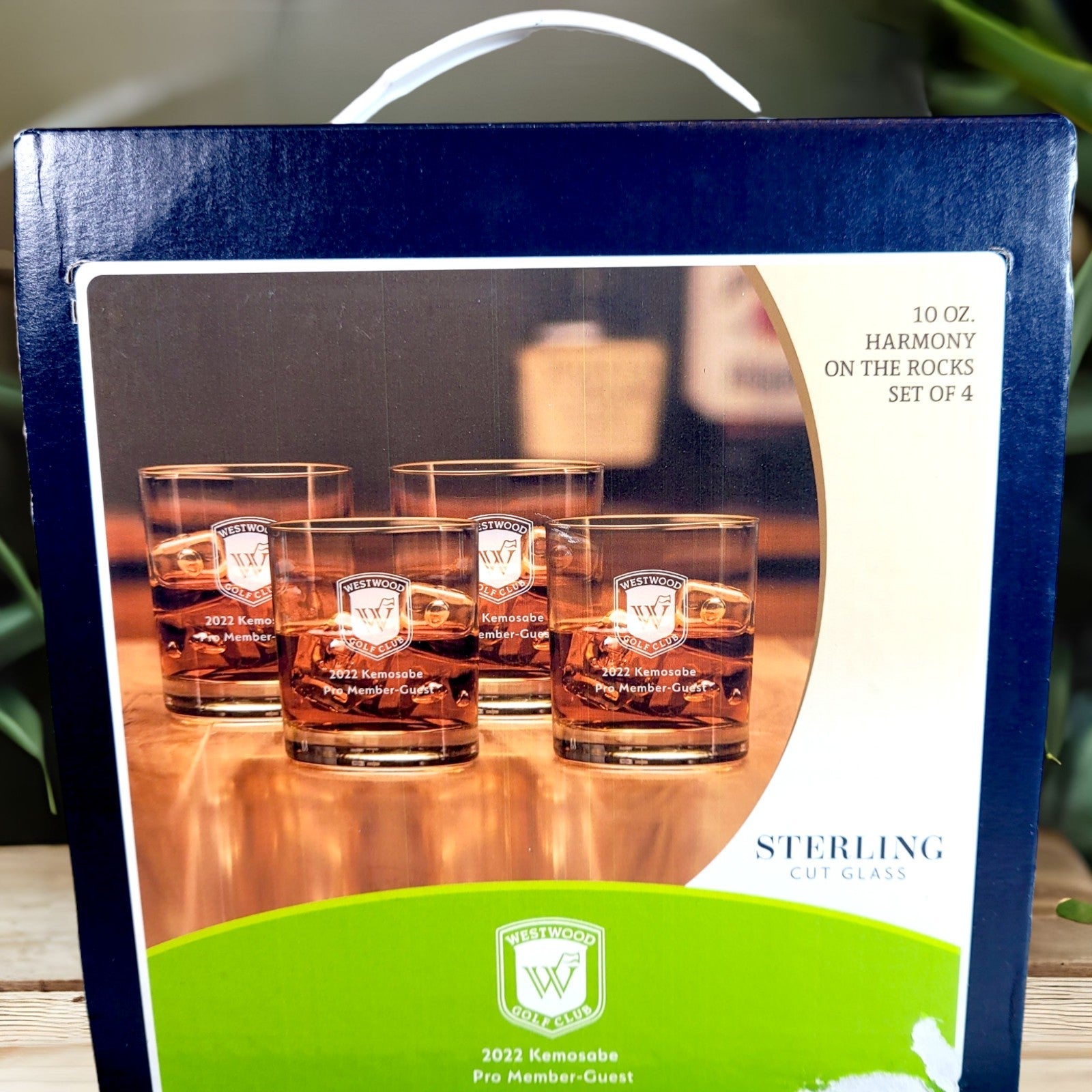 Westwood Pro Golf Club Sterling Cut Glass Set