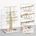 14.5 Sturdy Jewelry Hanger, Gift for Women, Gold Jewlery Tower