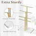 14.5 Sturdy Jewelry Hanger, Gift for Women, Gold Jewlery Tower