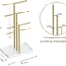 14.5 Sturdy Jewelry Hanger, Gift for Women, Gold Jewlery Tower