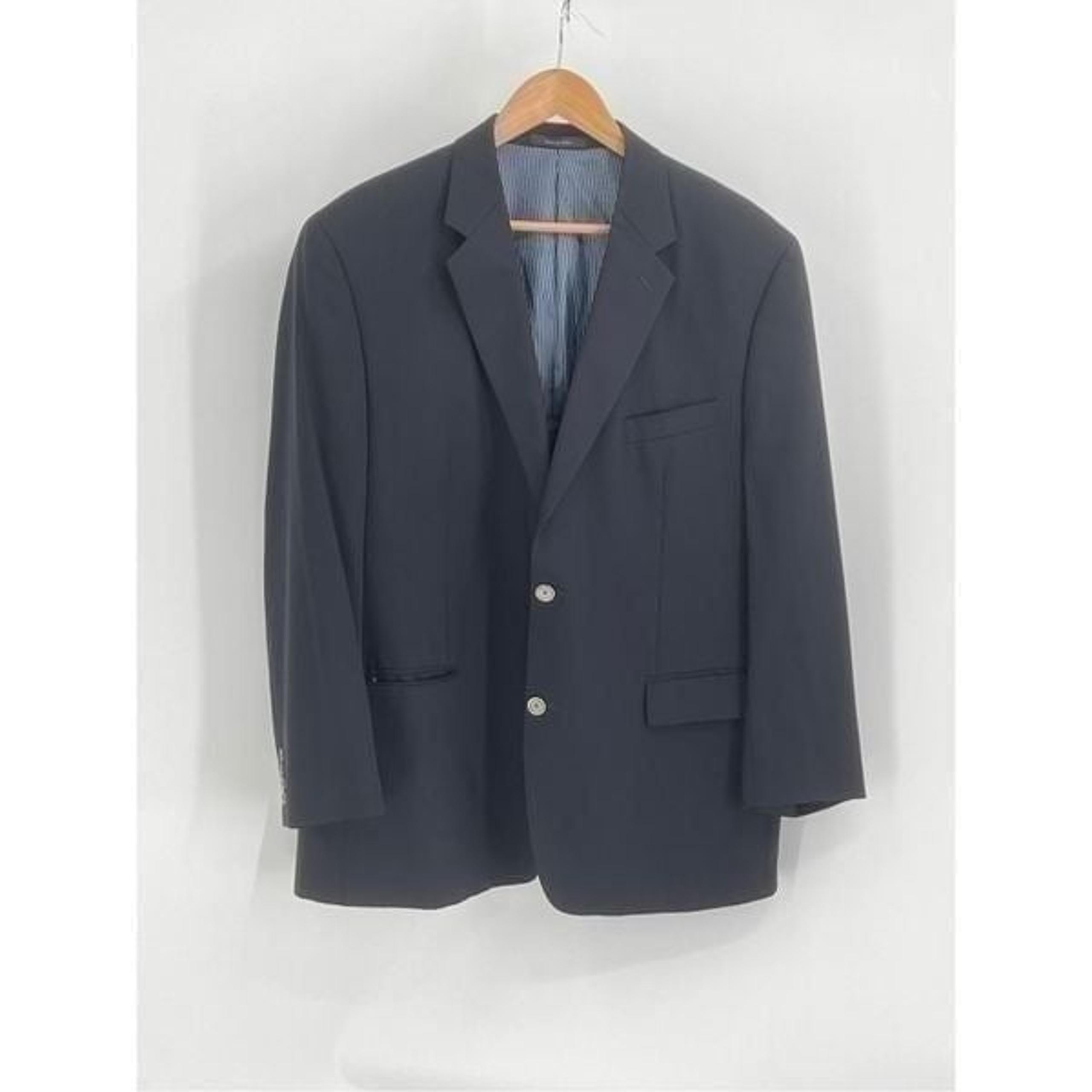 Calvin Klein Blazer Men's Size 46 Wool Navy Blue 2 Button