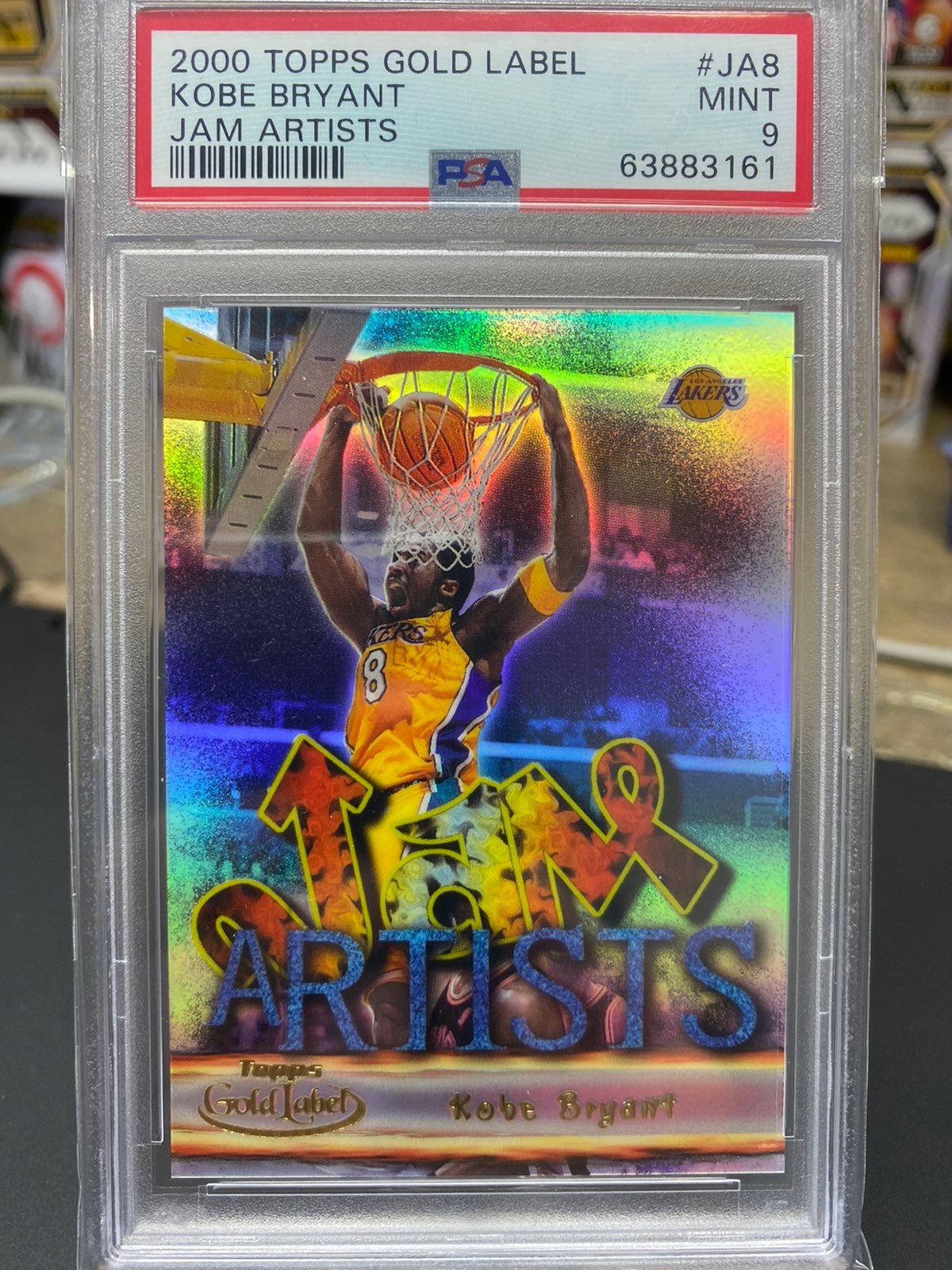 2000 TOPPS GOLD LABEL KOBE BRYANT JAM ARTISTS LAKERS #JA8 PSA 9!