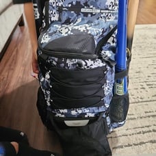 Rolling Baseball Bag Wheeled Softball bag for Adult,Baseball bag w/ Fence Hook