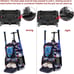 Rolling Baseball Bag Wheeled Softball bag for Adult,Baseball bag w/ Fence Hook