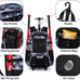 Rolling Baseball Bag Wheeled Softball bag for Adult,Baseball bag w/ Fence Hook