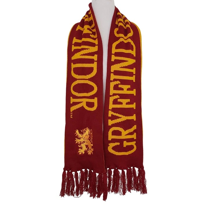 Wizarding World of Harry Potter Scarf Gryffindor Fringe Acrylic Red Gold
