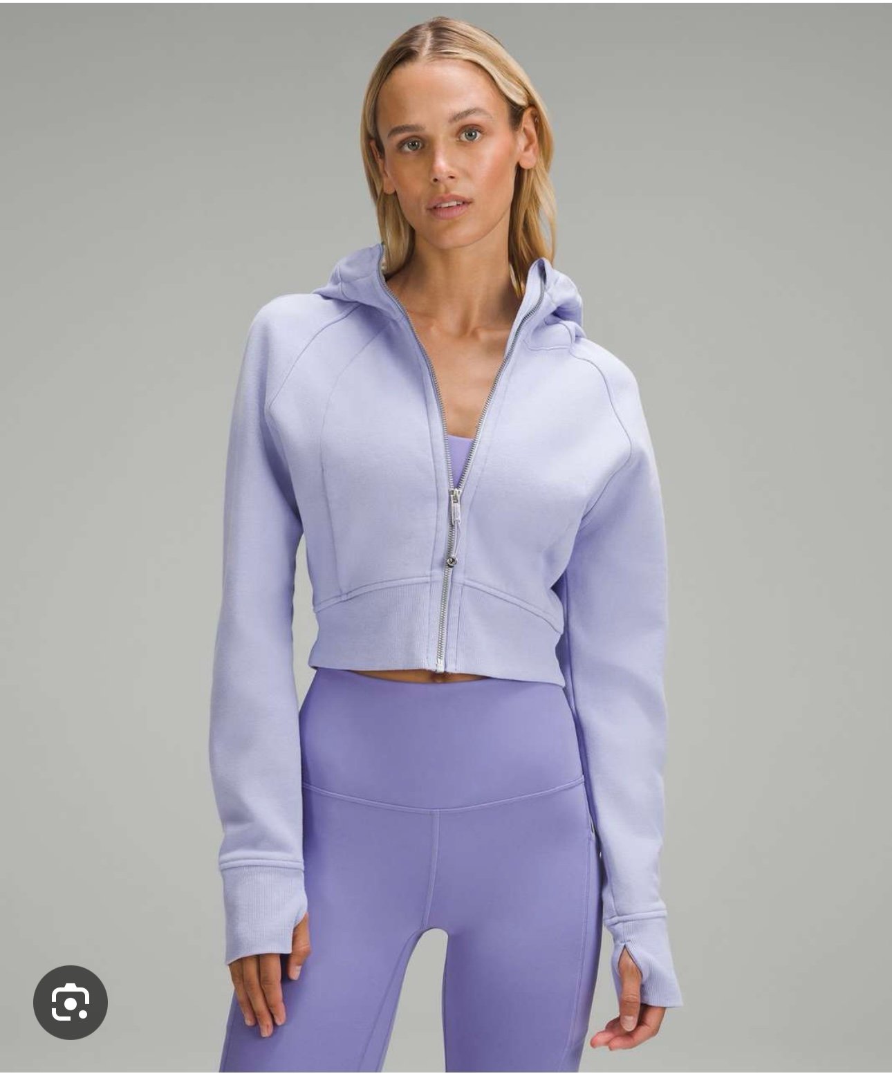 Lululemon Lilac Smoke Scuba Full Zip