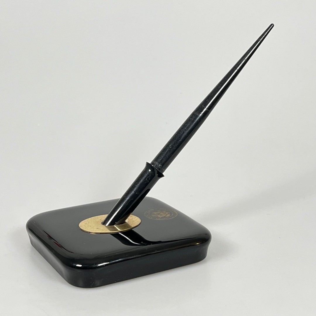 DESK SET - PEN WITH U.S. CONGRESSIONAL SEAL SHEAFFER 509H US Senate EUC RARE c1
