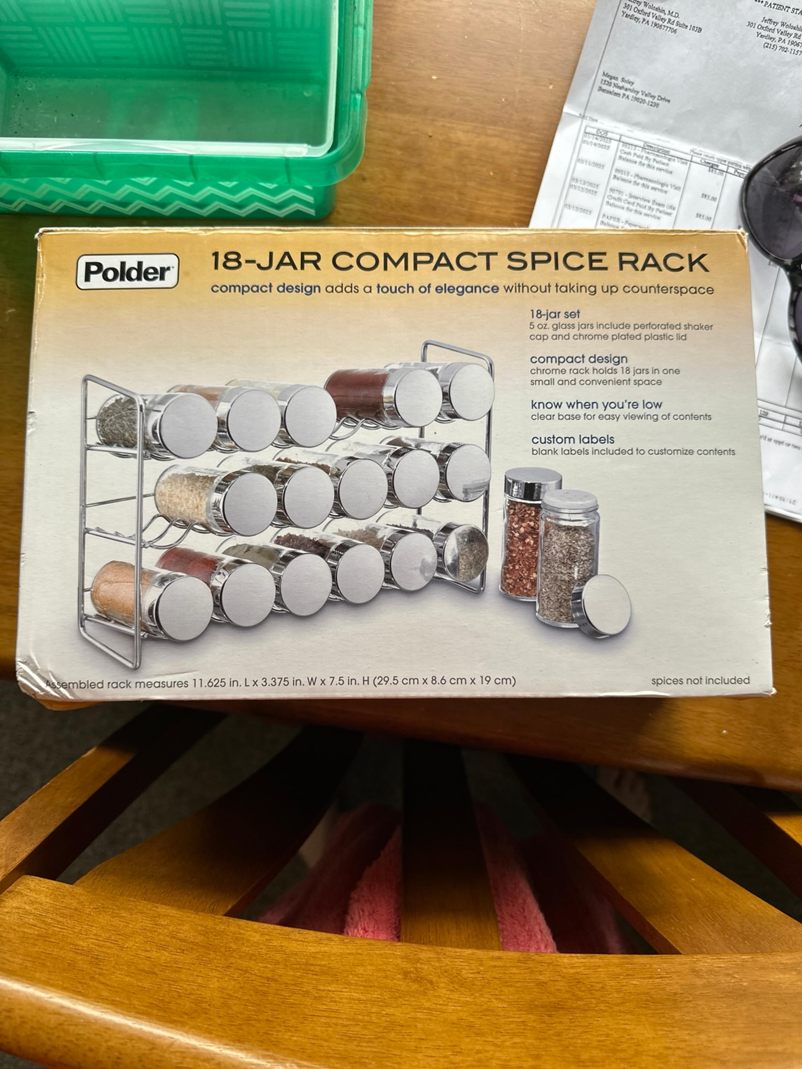 18-jar compact spice rack