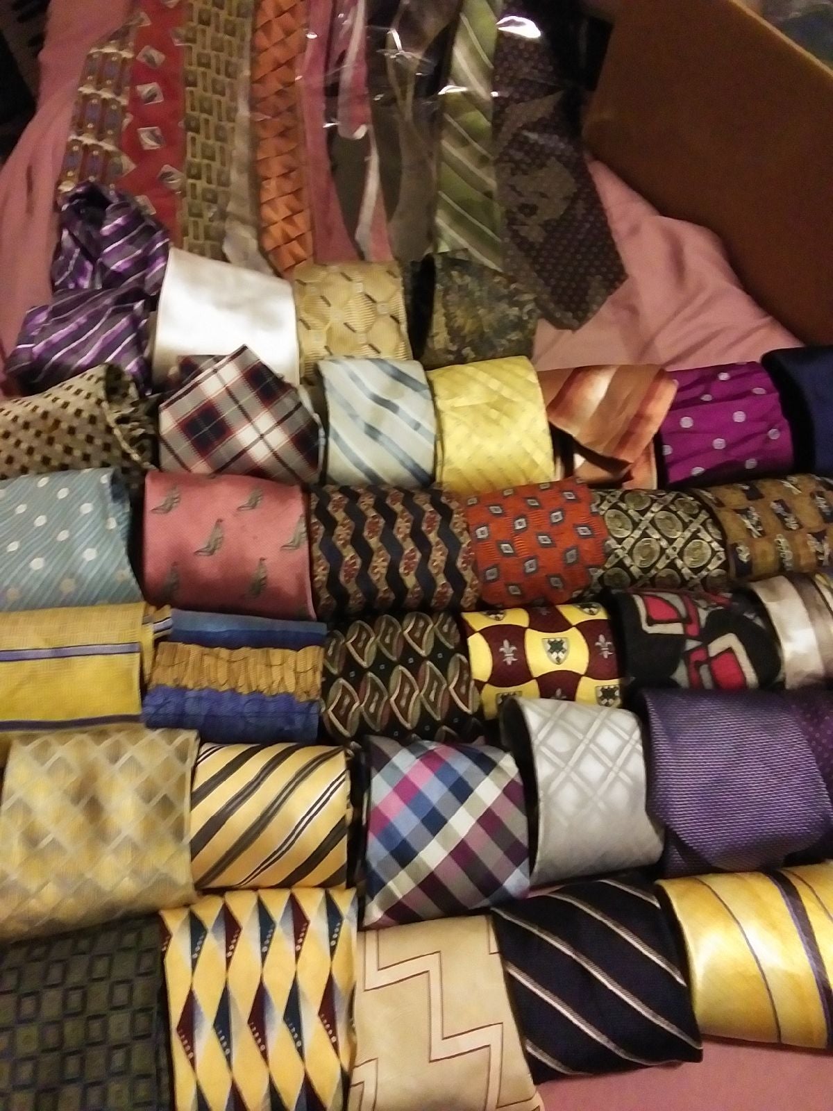 50 Vtg 60s 70s 80s ties Retro mod