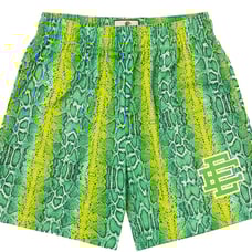 EE Neon Green Snake Sweat Shorts (Eric Emanuel)