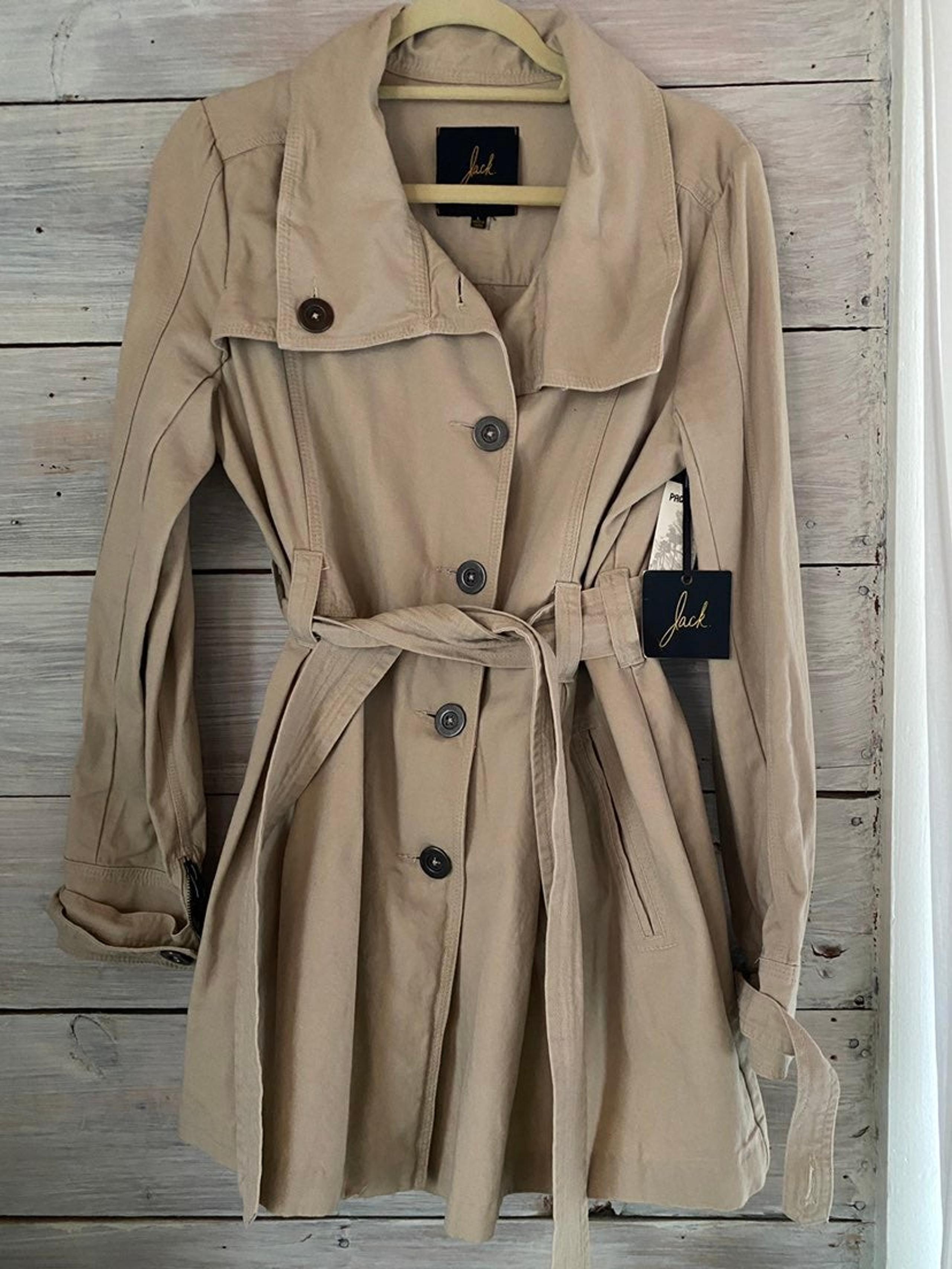 Jack by BB Dakota Khaki Mini Trench Jacket
