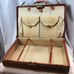 Vintage 1950s Westminster ? Luggage Suitcase Genuine Leather Hard Sided Prop
