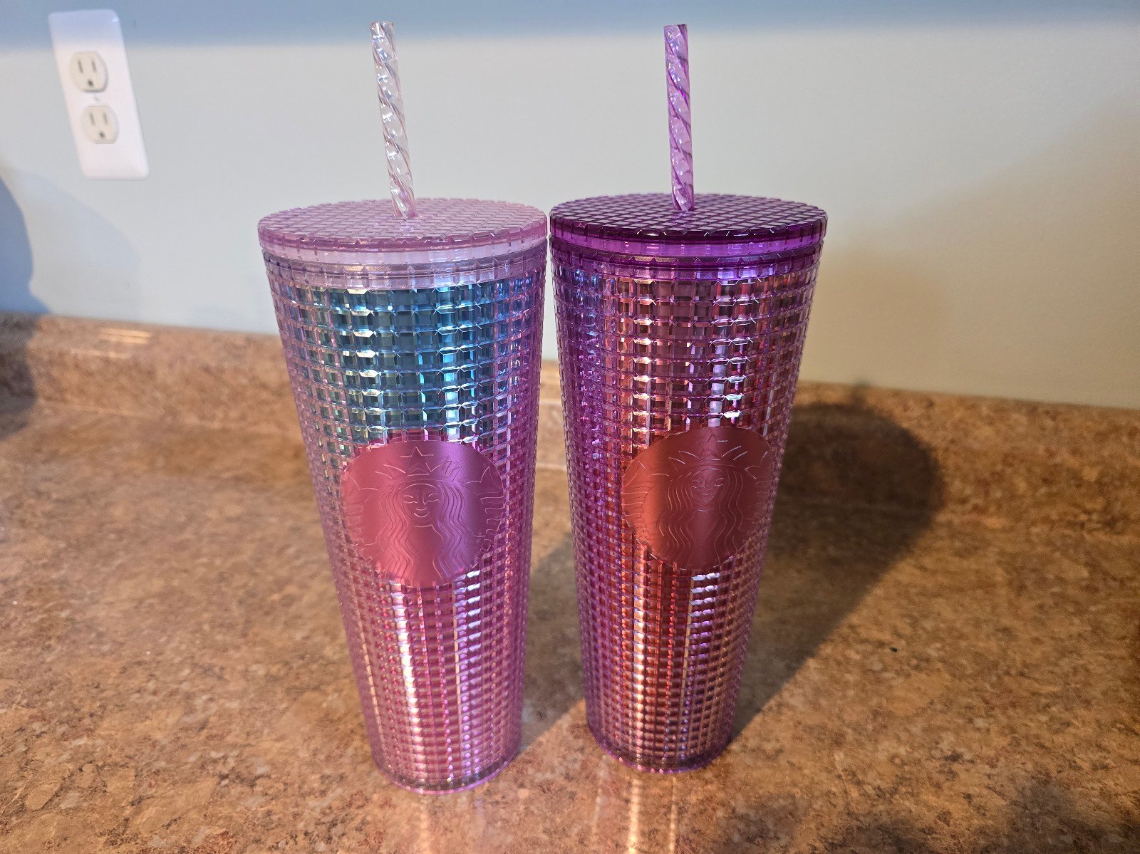 Starbucks Metallic Ombre Grid Tumbler Set
