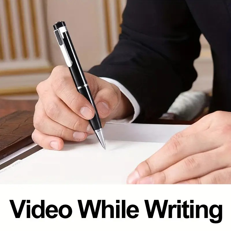 Stealthy Elegance: Black Camera Pen with HD Video for Professional Surveillance