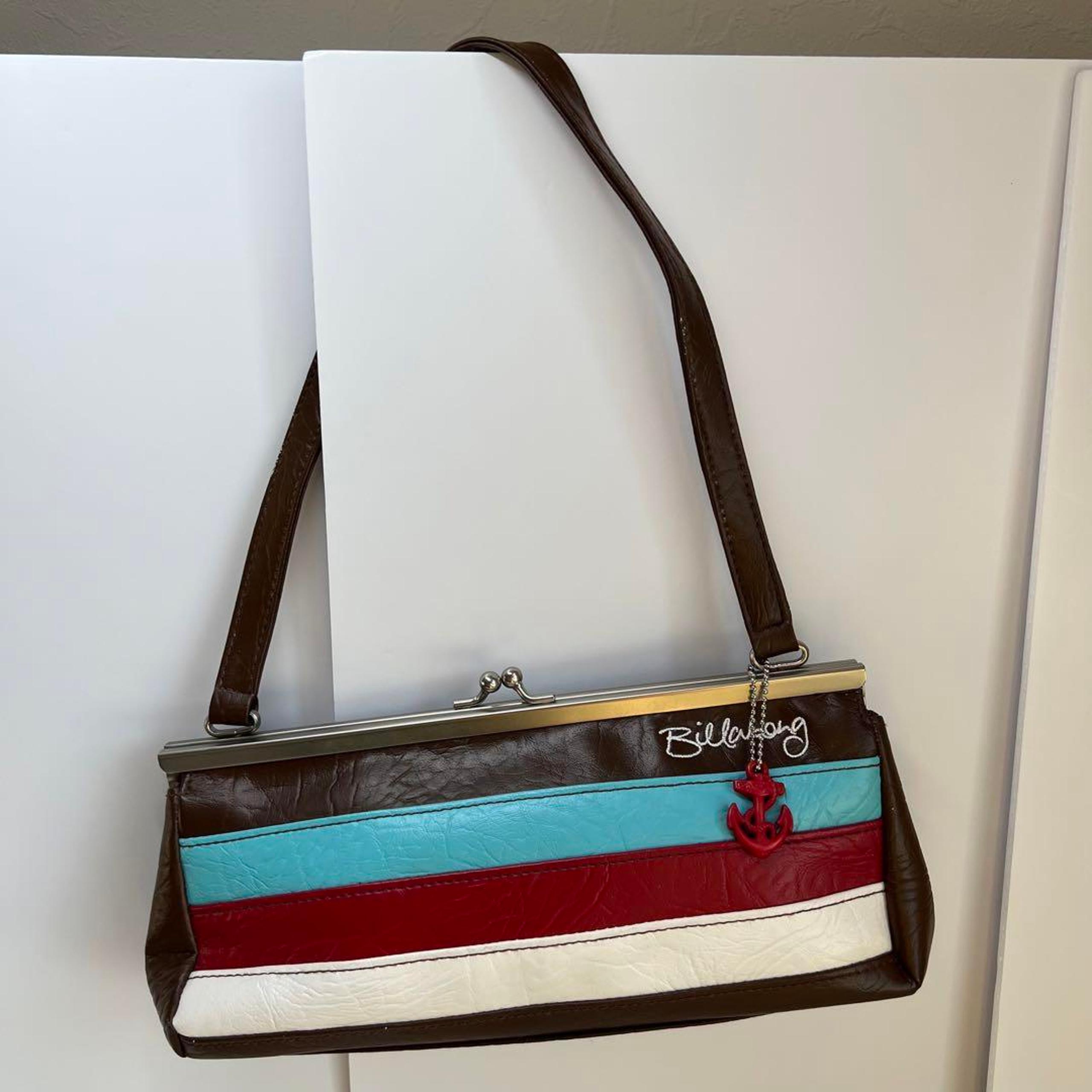 BILLABONG Mini Shoulder Bag Brown Stripe