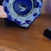 VINTAGE COBALT BLUE KOI FISH CANDLE HOLDERS