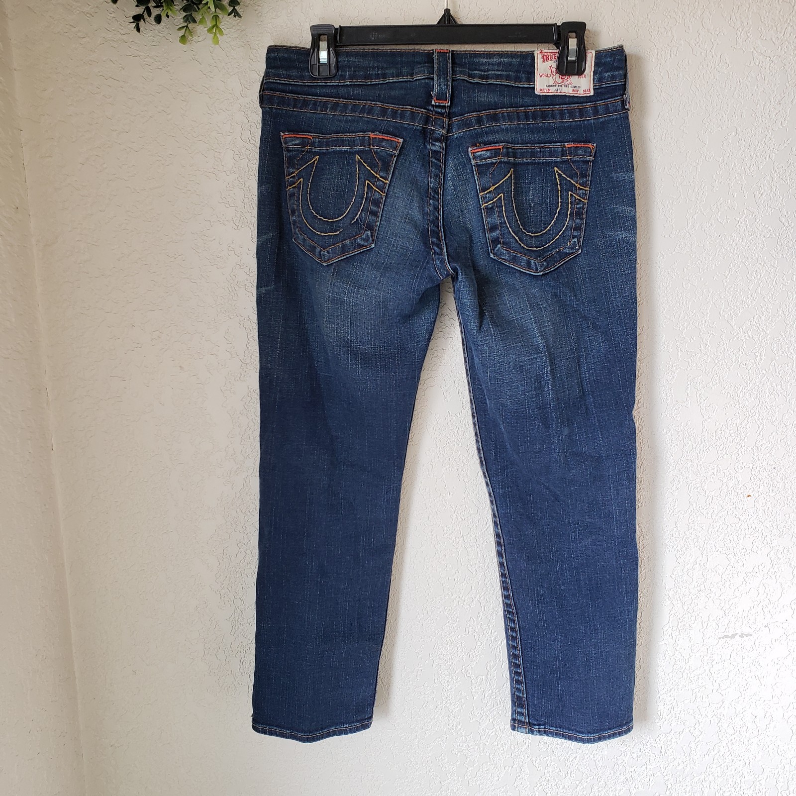 TRUE RELIGION Women's Kate Capri Jeans Size 28 Made In USA