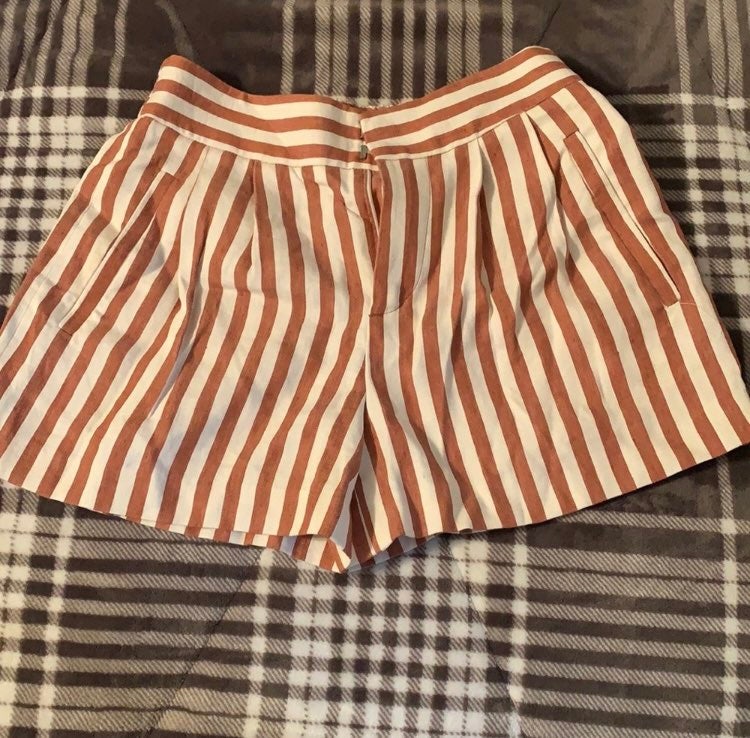 Zara striped shorts