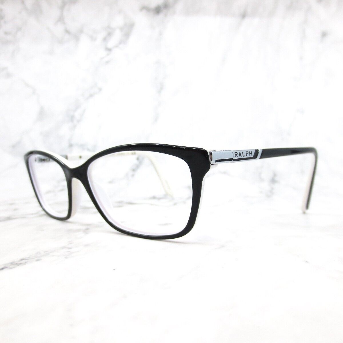 Ralph Lauren Eyeglasses Frame RA7044-1139 Women's Black White Full Rim 52-16-135