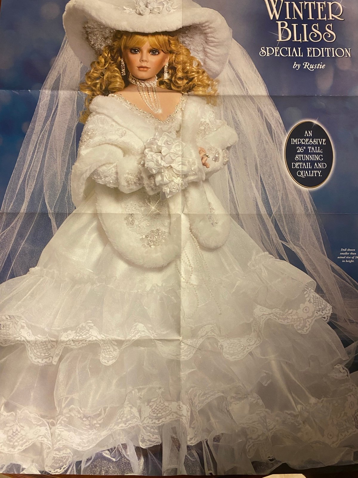 Porcelain bridal doll