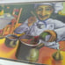 Rare Vintage Bed Bath Beyond Will Rafuse Art Print Framed In Glass 12x24