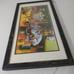 Rare Vintage Bed Bath Beyond Will Rafuse Art Print Framed In Glass 12x24