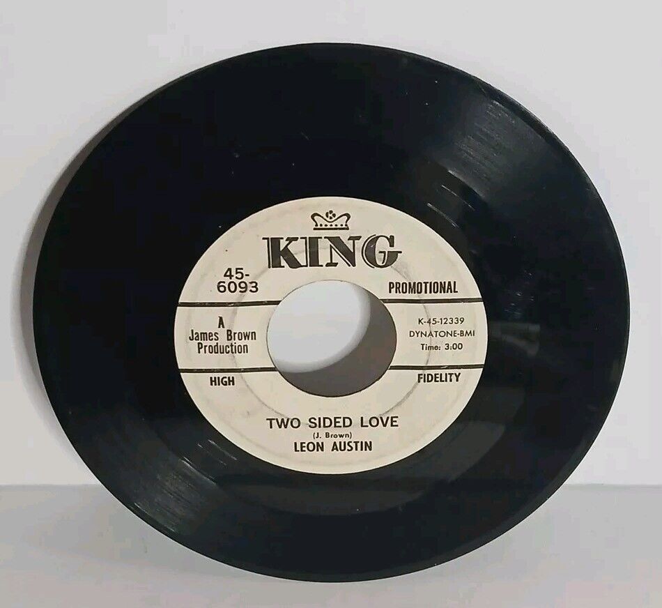 LEON AUSTIN ~ Two Sided Love Soul Funk 45rpm Record in Canada WHITE LABEL PROMO
