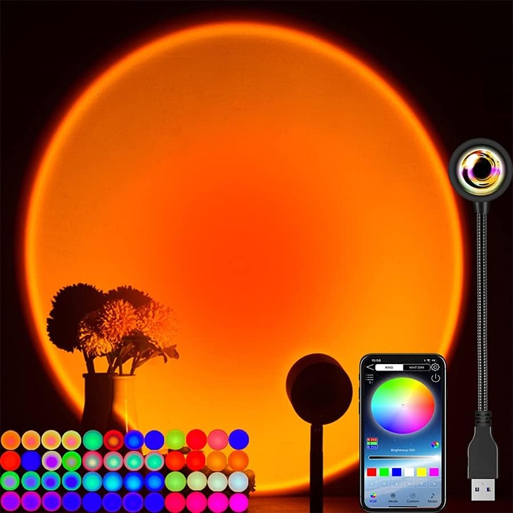 Color Sunset Lamp Led Projector