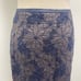 Marianne Kooimans Silk/Wool Embroidered Floral Pencil Skirt, Navy, 1, US Small
