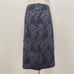 Marianne Kooimans Silk/Wool Embroidered Floral Pencil Skirt, Navy, 1, US Small