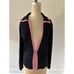 VERTIGO Knit Jacket Evening Size M 145 NEW Black Pink Beaded Bling Slinky Y2k