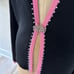 VERTIGO Knit Jacket Evening Size M 145 NEW Black Pink Beaded Bling Slinky Y2k